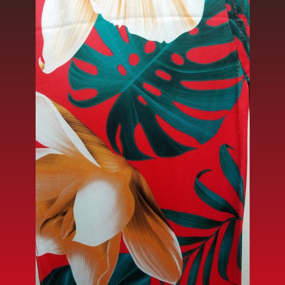 Red Off the Shoulder Maxi Dress Size XL - Picture 6 of 6